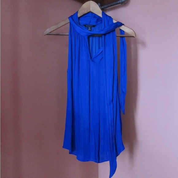 Silky Blue Blouse - Picture 4 of 8